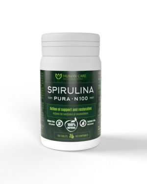 Spirulina Pura N100 comprimate garanteaza suport si recuperare