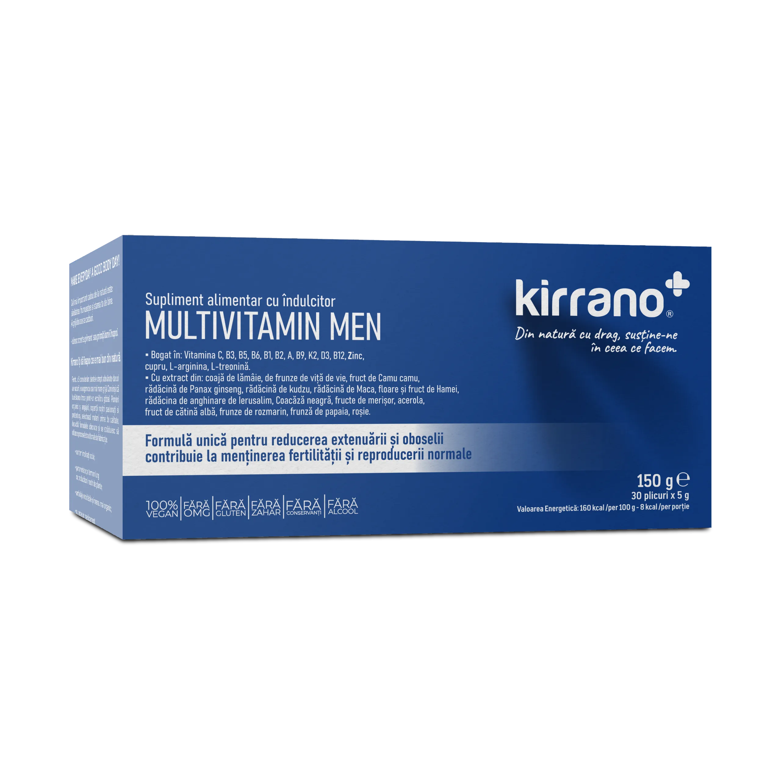 MULTIVITAMIN MEN – Supliment alimentar pentru barbati activi, cu L-Arginina, L-Treonina, vitamine si minerale